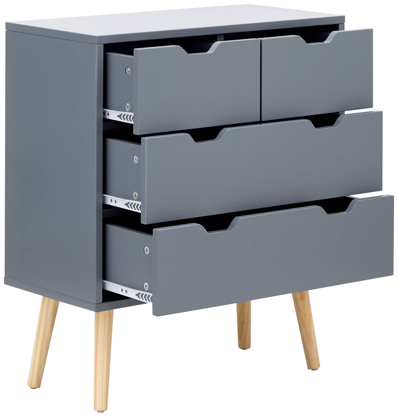 Nyborg 2+2 Drawer Chest Dark Grey