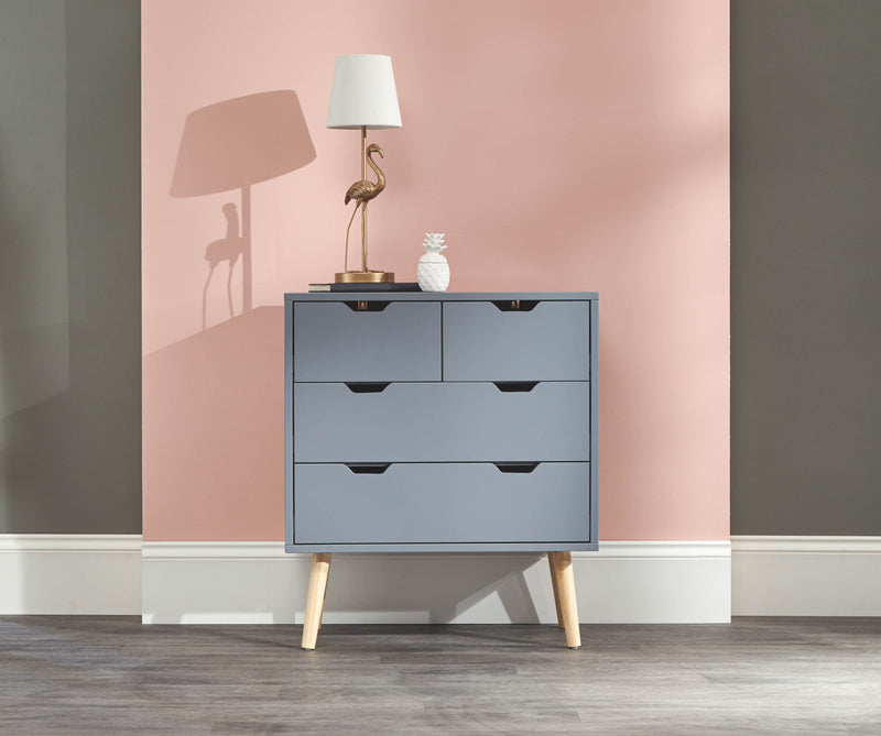 Nyborg 2+2 Drawer Chest Dark Grey