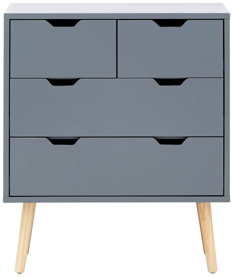 Nyborg 2+2 Drawer Chest Dark Grey