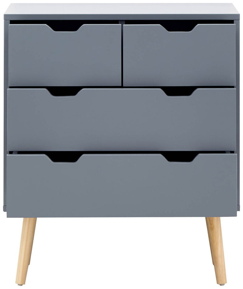 Nyborg 2+2 Drawer Chest Dark Grey