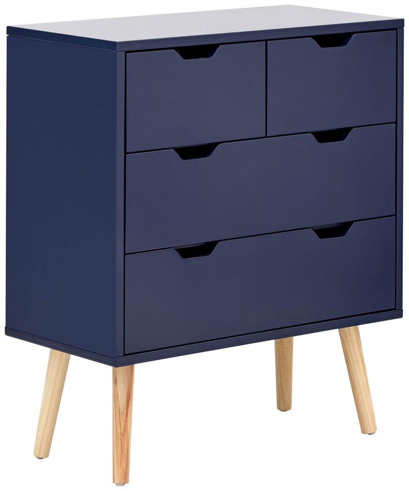 Nyborg 2+2 Drawer Chest Dark Nightshadow Blue