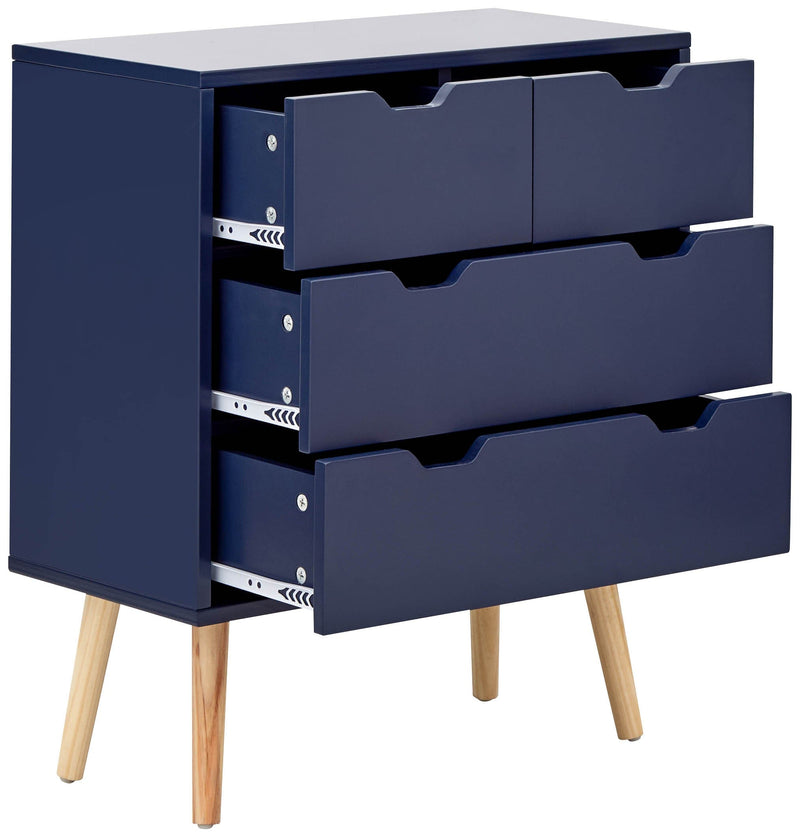 Nyborg 2+2 Drawer Chest Dark Nightshadow Blue