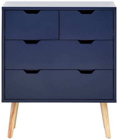 Nyborg 2+2 Drawer Chest Dark Nightshadow Blue