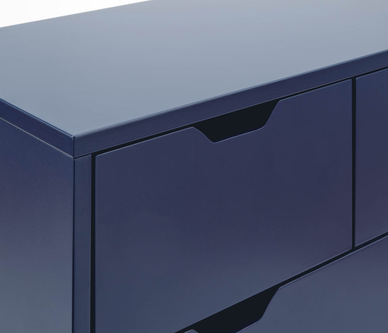 Nyborg 2+2 Drawer Chest Dark Nightshadow Blue