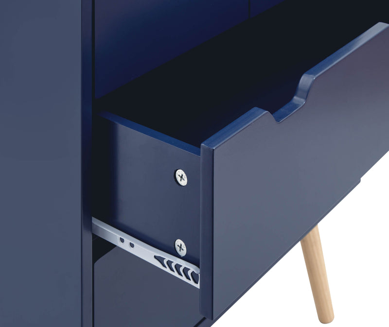 Nyborg 2+2 Drawer Chest Dark Nightshadow Blue