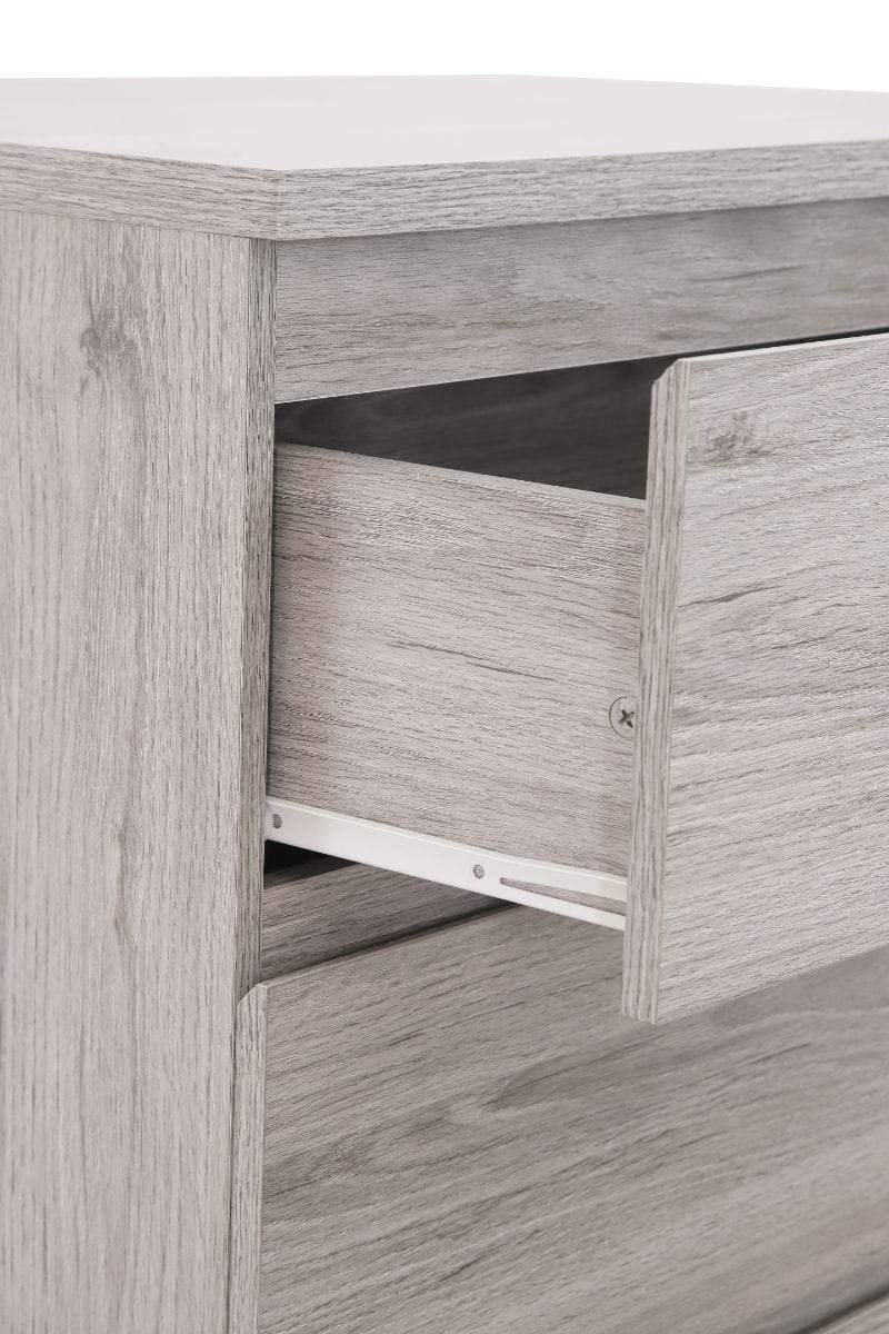 Jupiter 4 Drawer Chest Grey Oak