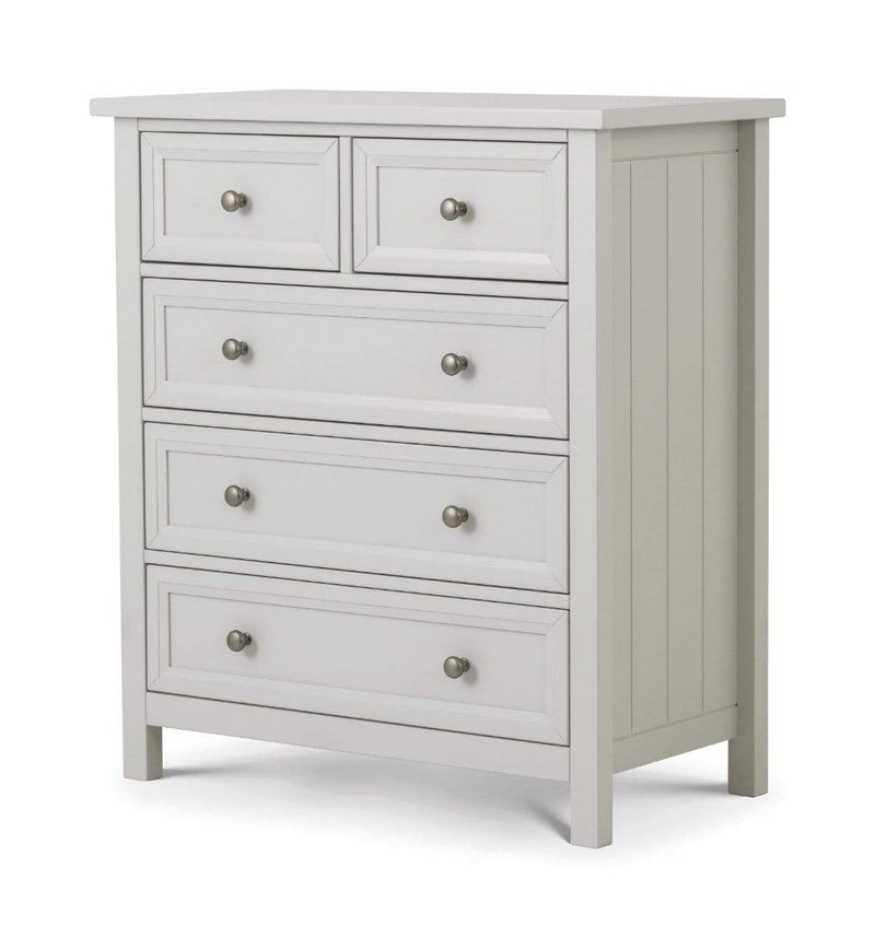 Maine 3+2 Drawer Chest- Dove Grey