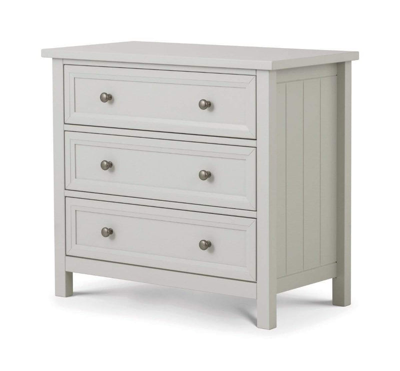 Maine 3 Drawer Chest- Dove Grey