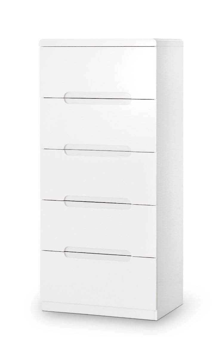 Manhattan 5 Drawer Narrow Chest