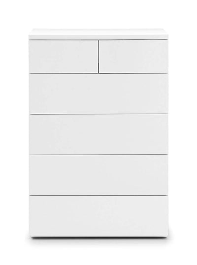 Monaco 4+2 Drw Chest - White Gloss