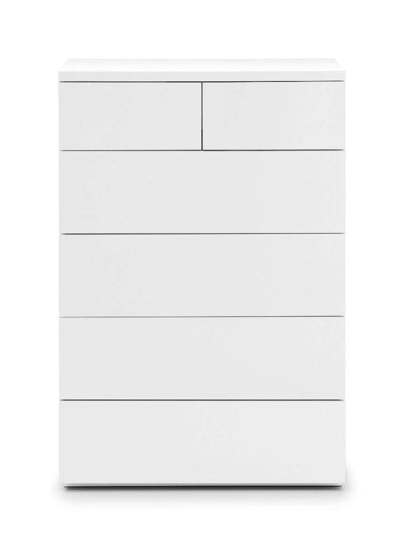 Monaco 4+2 Drw Chest - White Gloss