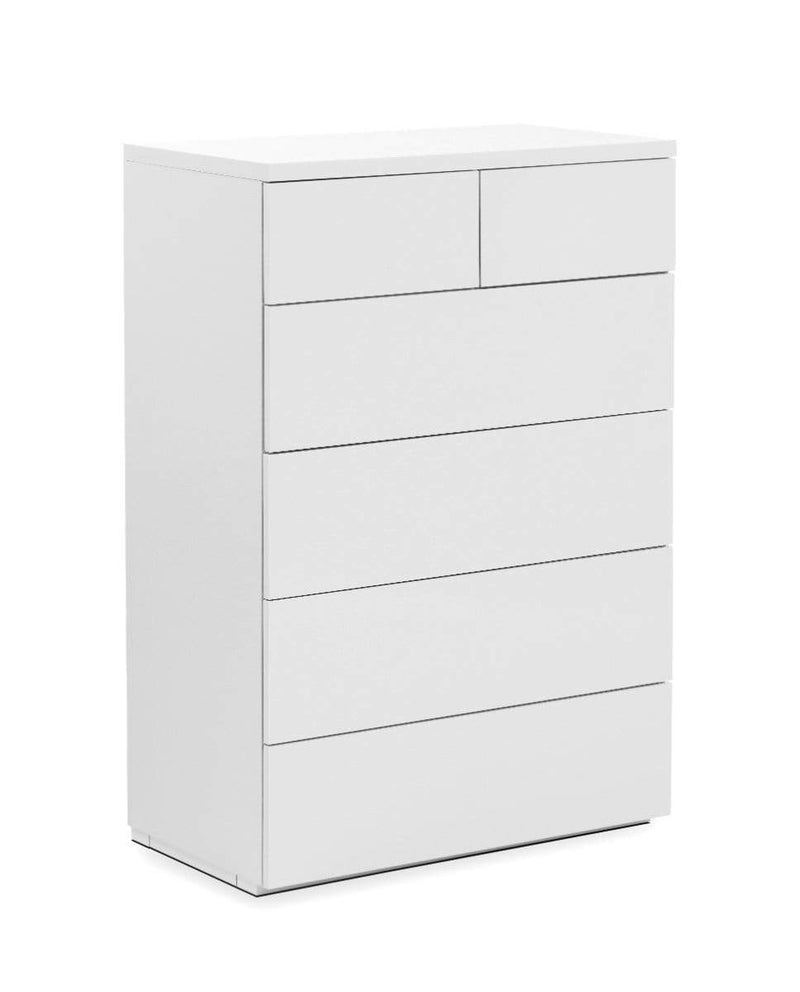 Monaco 4+2 Drw Chest - White Gloss