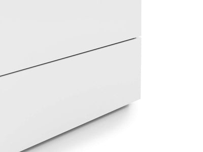 Monaco 6 Drw Wide Chest - White Gloss