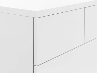 Monaco 6 Drw Wide Chest - White Gloss