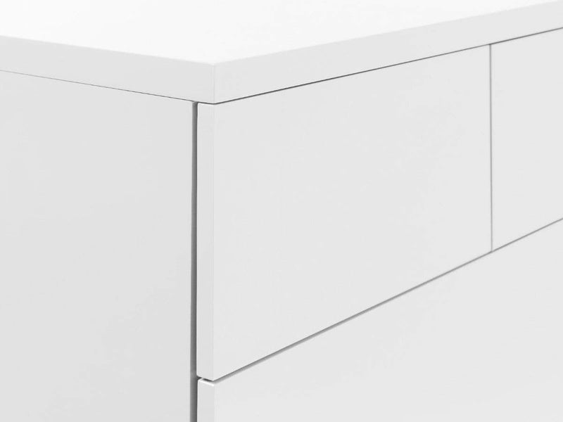 Monaco 6 Drw Wide Chest - White Gloss