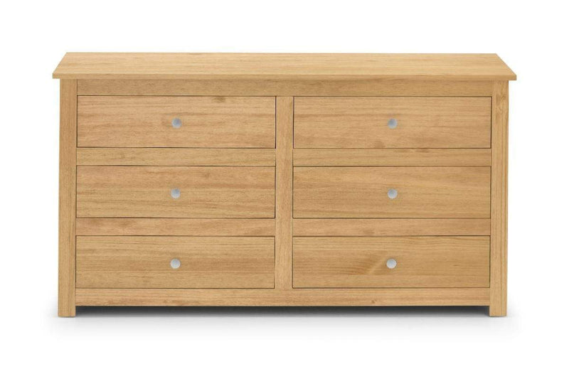 Radley 6 Drawer Chest - Waxed Pine