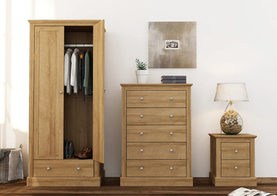 Devon 5 Drawer Chest Oak