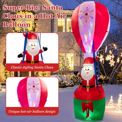 360 cm Inflatable Christmas Decoration Hot Air Balloon and Santa Claus