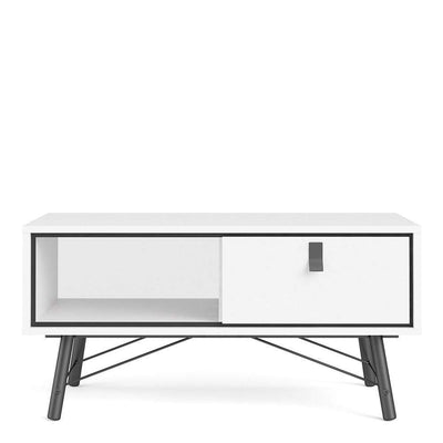 Ry - Coffee table with 1 drawer - Matt White