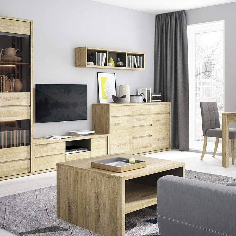 Shetland - Coffee table with shelf - Shetland Oak Finish