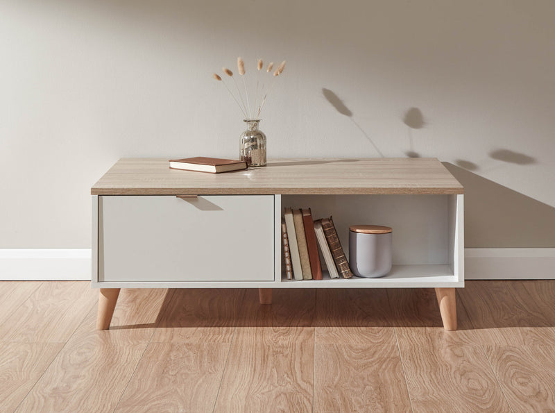 Alma Coffee Table White/Oak