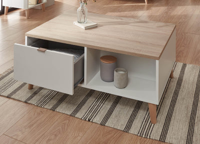 Alma Coffee Table White/Oak