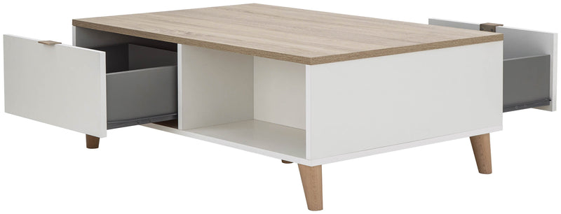 Alma Coffee Table White/Oak