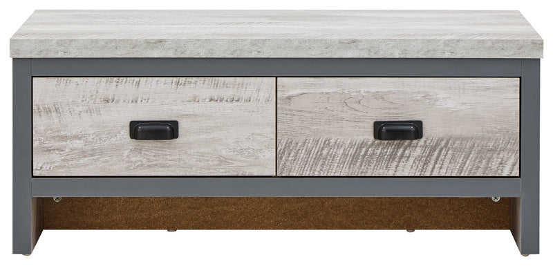 Boston 2 Drawer Coffee Table Grey