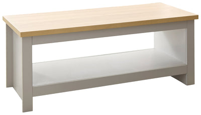 Lancaster Coffee Table With Shelf Grey