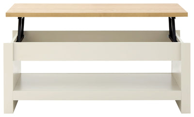 Lancaster Lift Up Coffee Table Cream