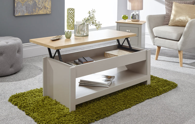 Lancaster Lift Up Coffee Table Grey