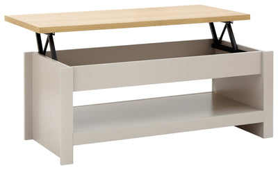 Lancaster Lift Up Coffee Table Grey