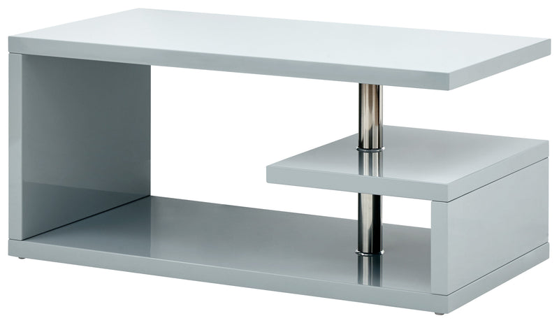 Polar High Gloss Led Coffee Table Grey