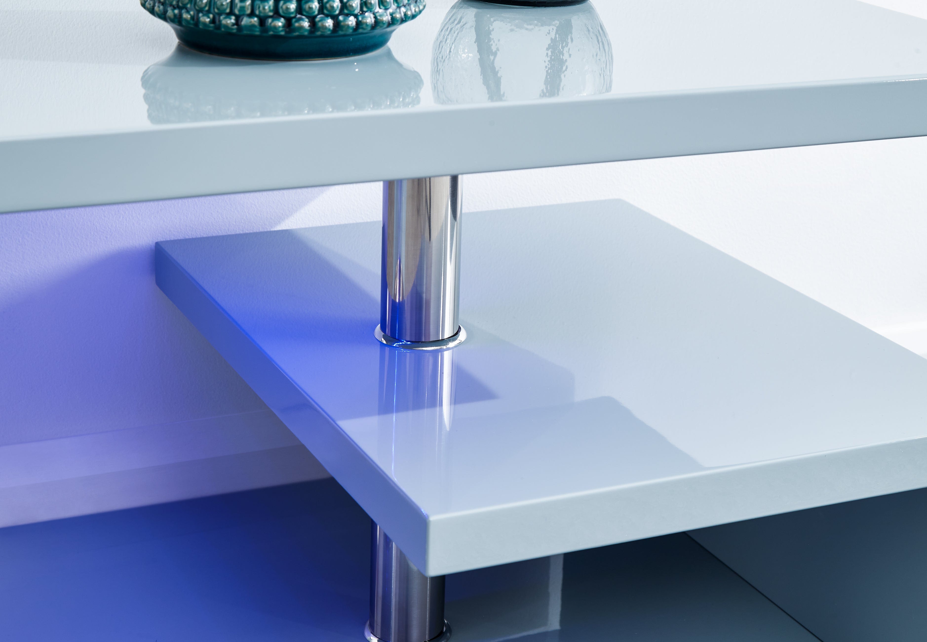 Polar led coffee deals table