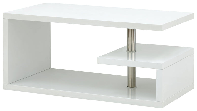 Polar High Gloss Led Coffee Table White