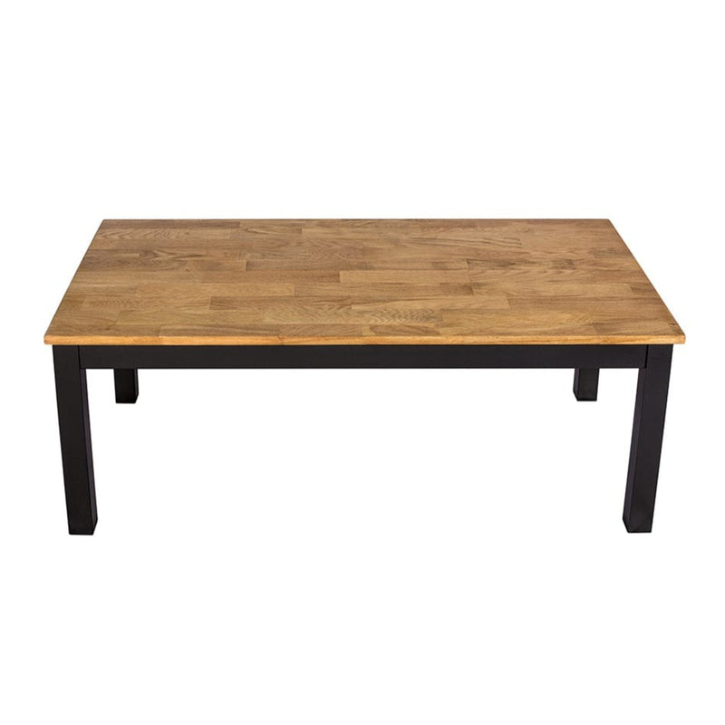 Copenhagen Coffee Table Black Frame-Oiled Wood