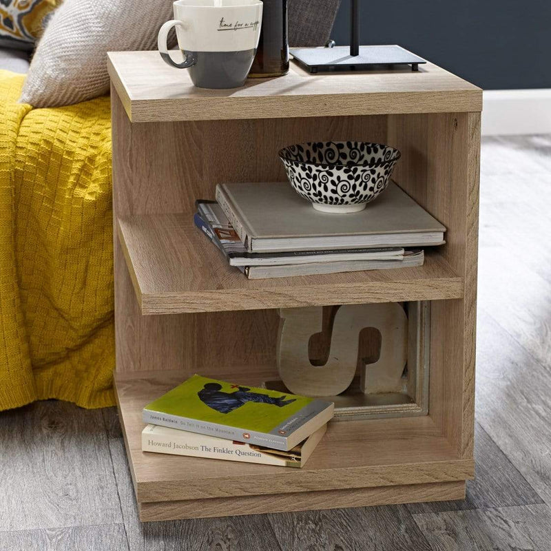 Oslo End Table Pale Washed Oak