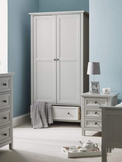 Maine 2 Door Combination Wardrobe - Dove Grey