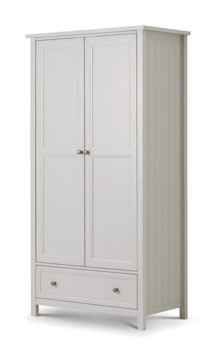 Maine 2 Door Combination Wardrobe - Dove Grey