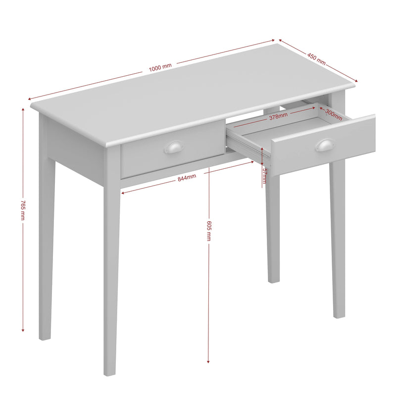 Nola Hall Table White & Pine