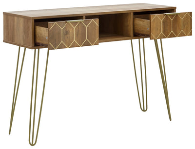 Orleans 2 Drawer Console Desk Mango