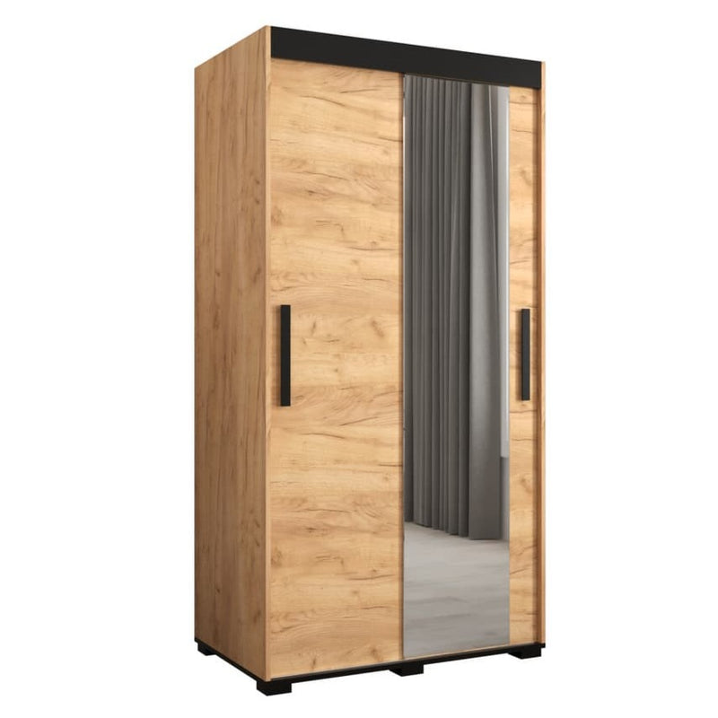 Bergamo T2 Sliding Door Wardrobe 100cm