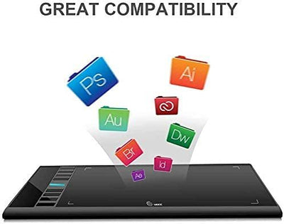 Graphics Tablet Ugee M708 Android V2 Battery-Free 8192 Stylus with Tilt Ability 8 Express Keys Graphics Drawing Tablet Supports Mac Os Windows