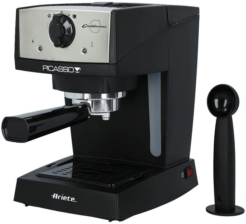 Ariete 1366 Picasso Espresso Machine, Powder or Pods, Built In Milk Frother for Barista Style Cappuccinos and Lattes
