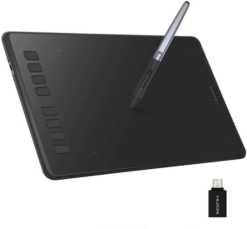 HUION Inspiroy H950P Graphics Tablet, Battery-free Pen with ±60° Tilt Function, Graphic Drawing Tablet for Mac Windows Android