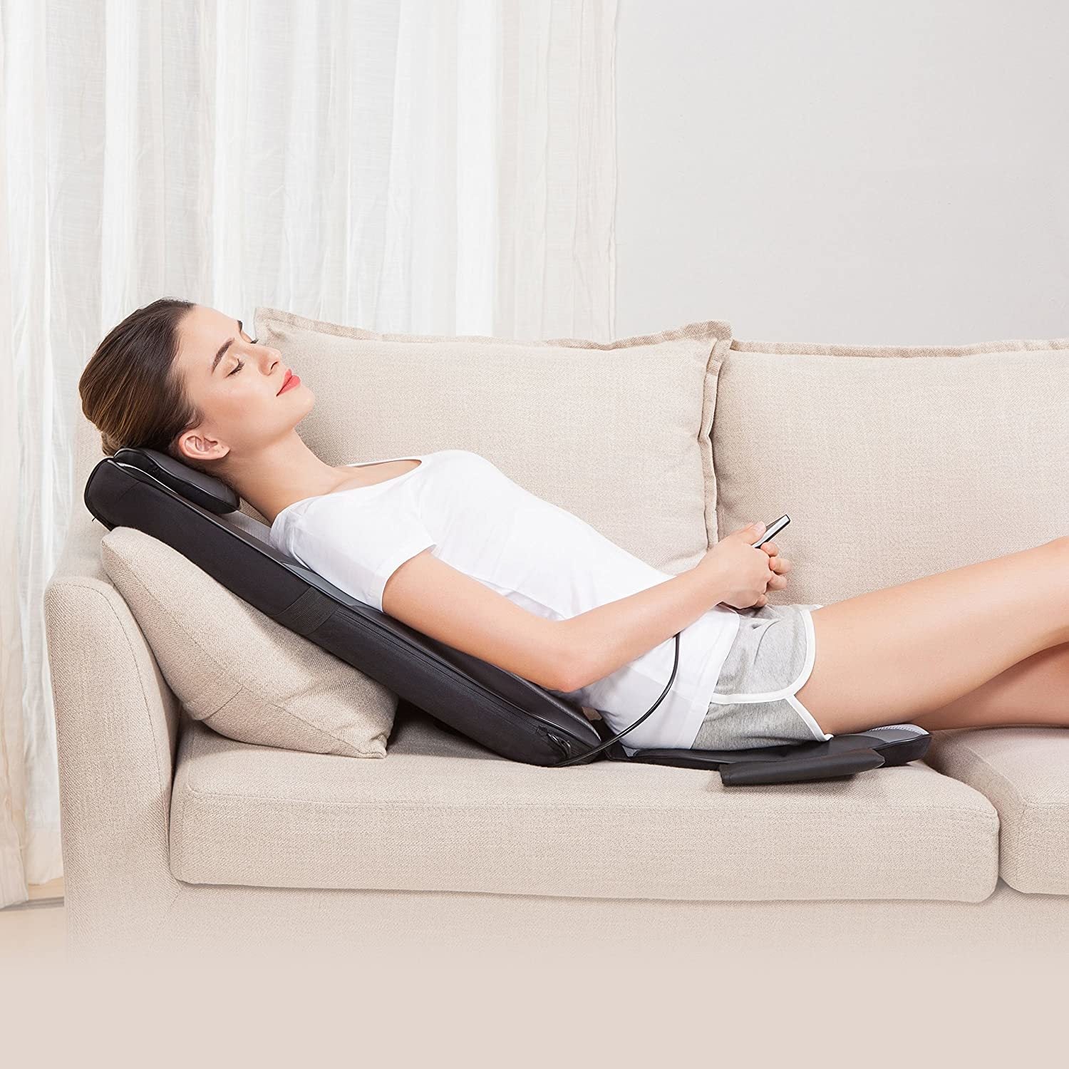 Heating and hotsell massage chair pad