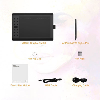 GAOMON M106K Professional Drawing Graphic Tablet