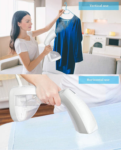 SparkPod 1500W Clothes Steamer Handheld Portable Garment Steamer 20s Fast Heat-up with 260ml High Capacity Water Tank for Extra Steam – Travel Safe