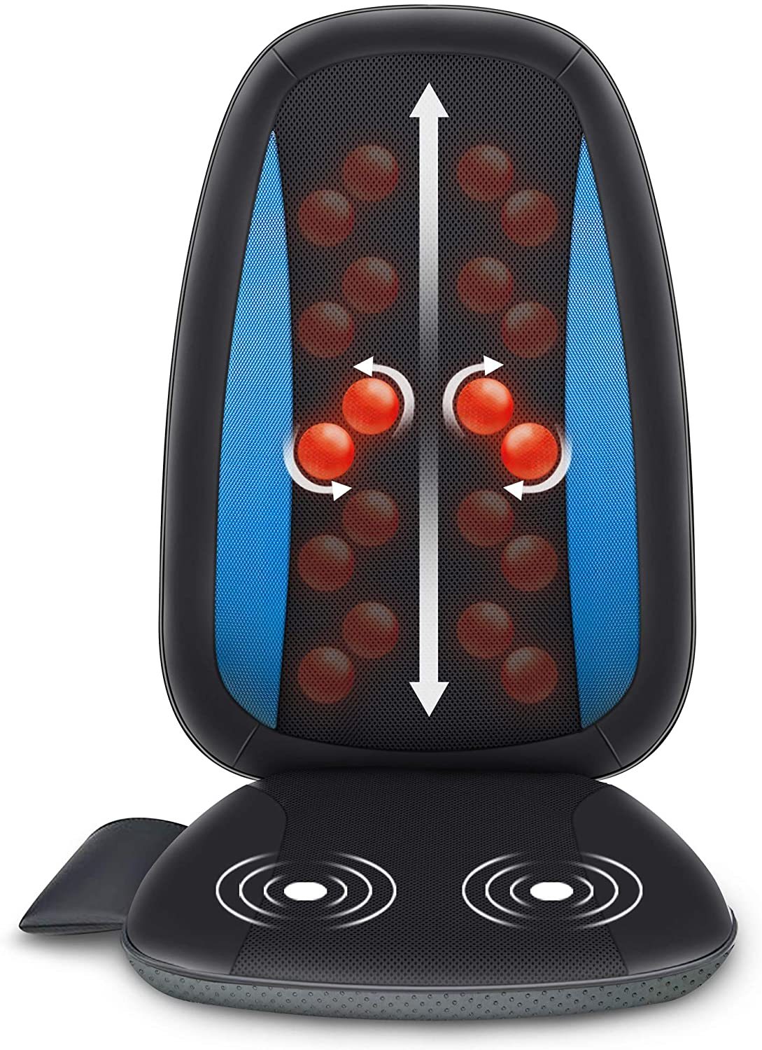 Snailax Back Massager with Heat, Electric Deep Tissue Kneading Massage Chair  Pad, Gifts 