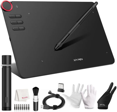 XP-PEN DECO-03 Graphics Drawing Tablet 10x5.62 inch Wireless Digital Tablet with 8192 Levels Battery-free Stylus 6 Hot Keys
